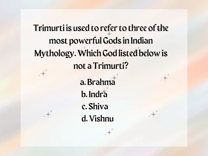 Mythology Quiz – Day&nbsp;#1