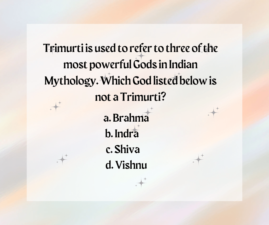 Mythology Quiz – Day&nbsp;#1