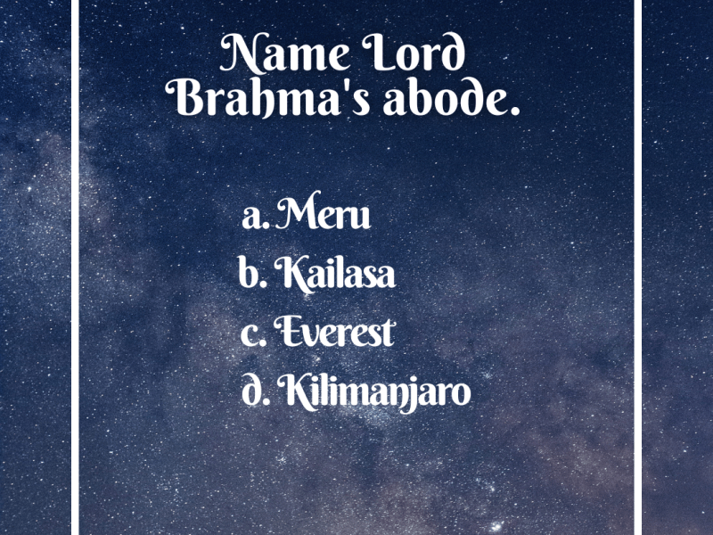 Mythology Quiz – Day&nbsp;#13