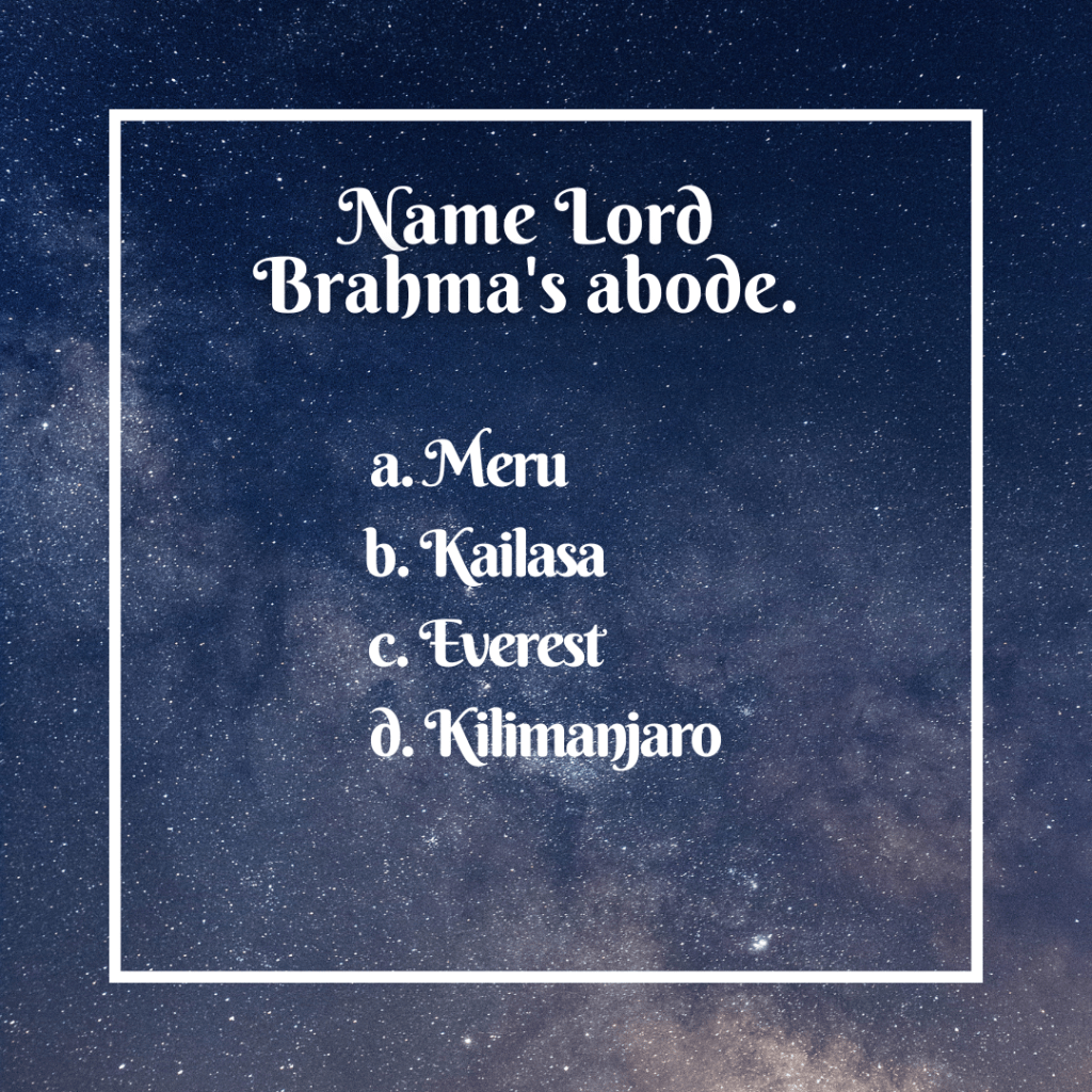 Mythology Quiz – Day&nbsp;#13